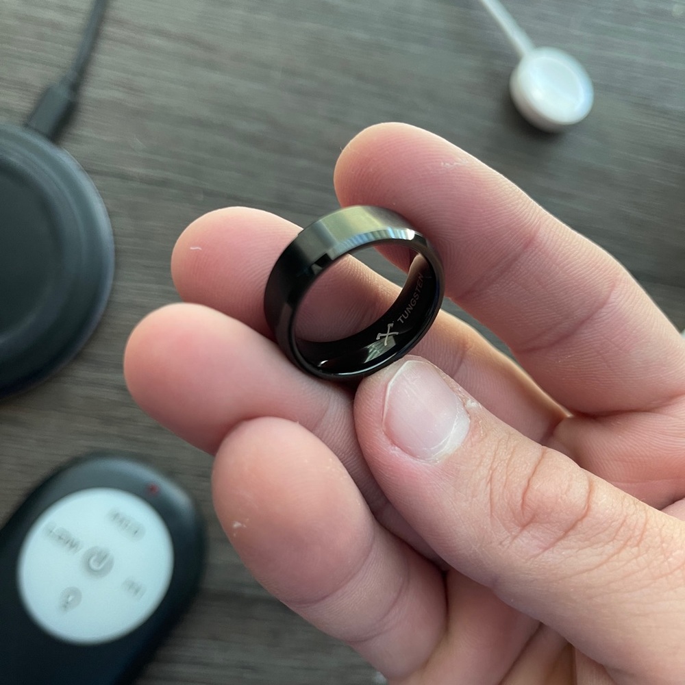 Black Tungsten Ring